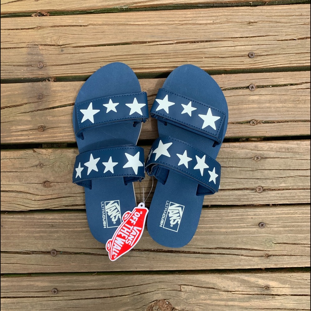 HP 🥳🎉 NWT Vans Star Platform Slides Size 7 - Picture 2 of 8
